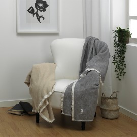 Lares recycled cotton blanket
