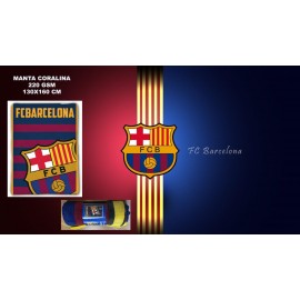Manta coralina FC Barcelona 2 130x160