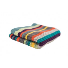 Tutti Bambini Multicolored Stripe Knitted Blanket