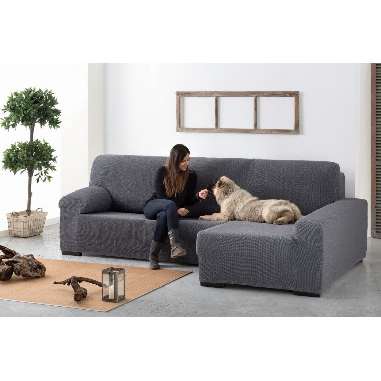 Funda De Sofá Chaise Longue Multielástica (Bielástica) Cora Eysa Funda De Sofá Chaise Longue Multielástica (Bielástica) Cora Eysa