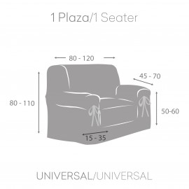 Funda De Sofá Universal Lazos Valeria (salvasofá) Eysa