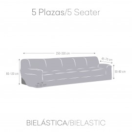 Premium Jaz Bielastic Sofa Cover 5 Seater Eysa