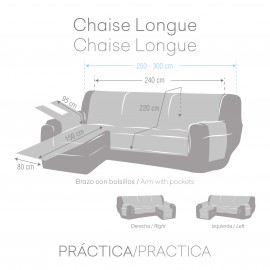 Funda Chaise Longue Práctica Garona (salvasofá) Eysa Protect