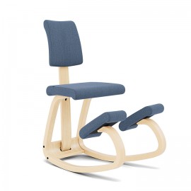 Variable Balans PLus Ergonomic chair with upholstered backrest  by Variér RE-WOOL coating