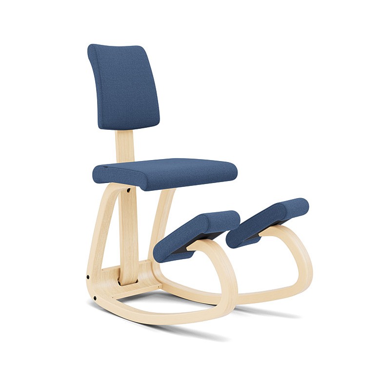 Variable Balans PLus Ergonomic chair with upholstered backrest  by Variér VIDAR coating