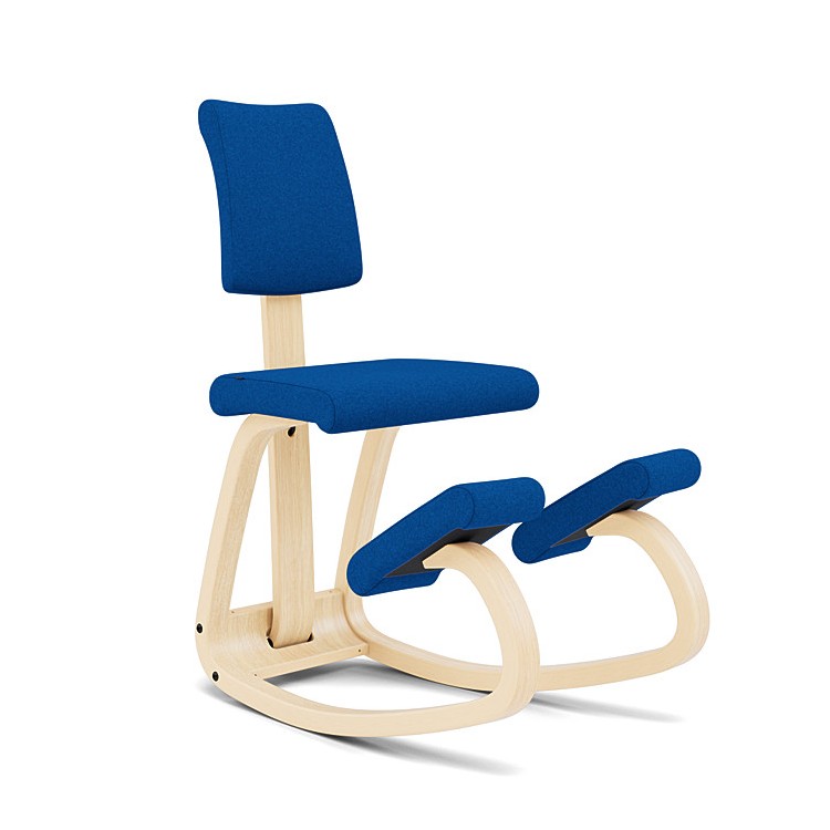 Variable Balans PLus Ergonomic chair with upholstered backrest  by Variér DIVINA MELANGE coating