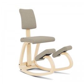 Variable Balans PLus Ergonomic chair with upholstered backrest  by Variér HALLINGDAL coating