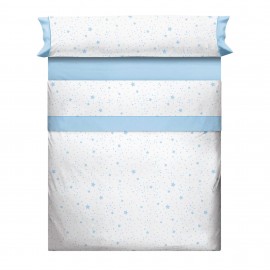 Juego sábanas 50/50 KALO BLANCO-COLORES De Cañete