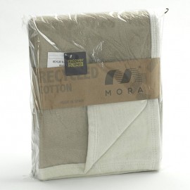 Manta Lisa Algodón Reciclado Ecology H69 Mora
