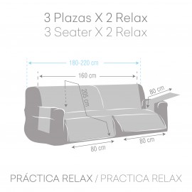 Funda Sofá Práctica Relax Acolchada Antideslizante MONTBLANC Eysa