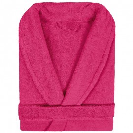 Albornoz Smoking Pure FUCSIA 100% Algodón De Lasa Home