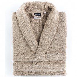 Zoe plain 100% combed cotton Bathrobe By ABECÉ CASA