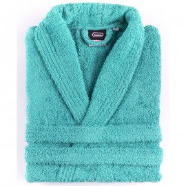 Zoe plain 100% combed cotton Bathrobe By ABECÉ CASA