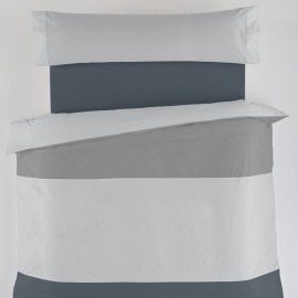 Plain Tricolour Duo Nordic Cover 50/50 Cotton/Polyester