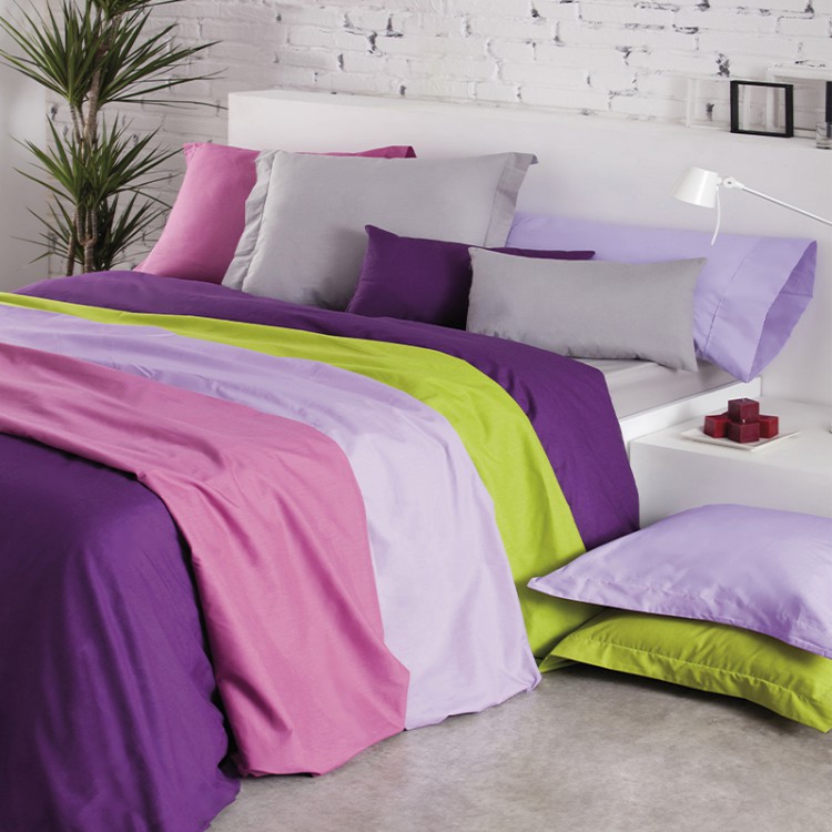 Plain Mix & Match 50% cotton 50% polyester pillowcase By ABECÉ CASA Plain Mix & Match 50% cotton 50% polyester pillowcase By ABECÉ CASA